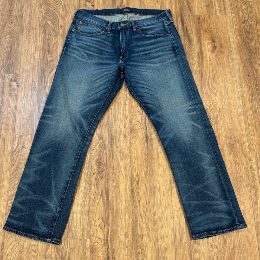 Polo Ralph Lauren Classic Fit Dark Wash Straight Leg Jeans 32x30 Blue Denim